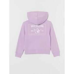 NWT True Religion Girls Stitch Logo Zip Hoodie Purple Size XS